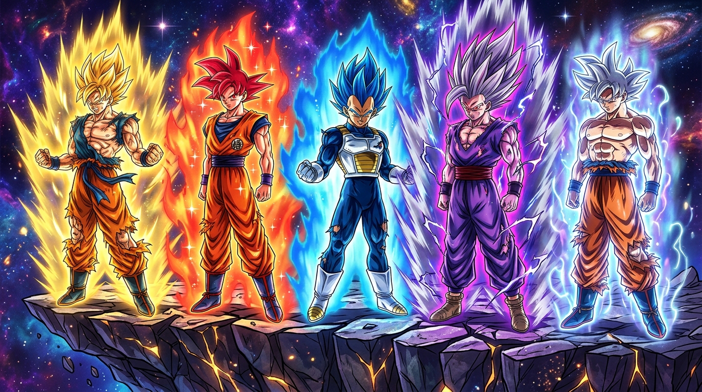 Lộ Trình Cập Nhật Hệ Thống Biến Hình: Super Saiyan God, Blue & Bản Năng Vô Cực